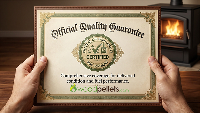 WoodPellets.com Quality Guarantee Certificate